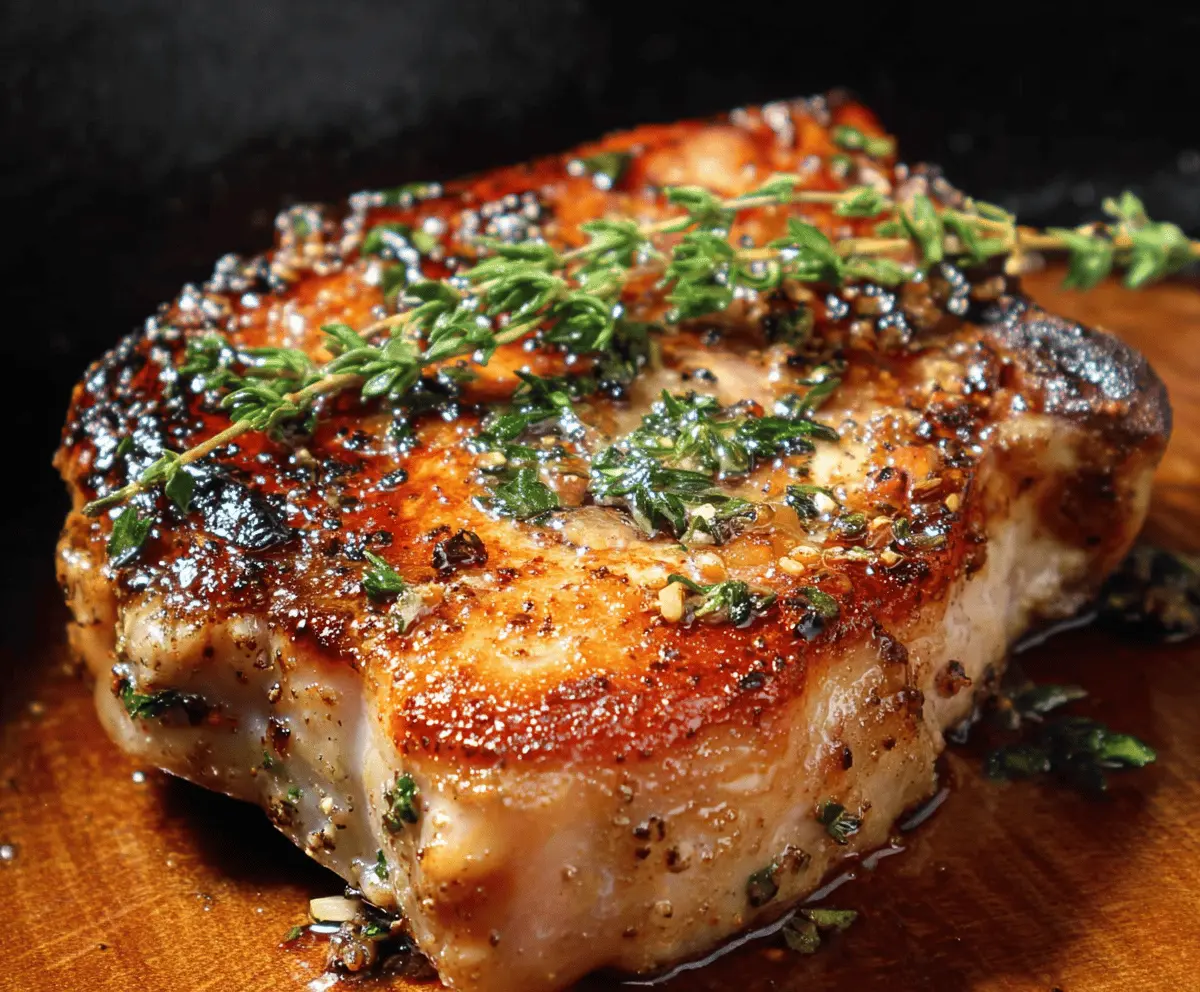Easy Weeknight Dinner: Brined Pork Chops with Crispy Sear